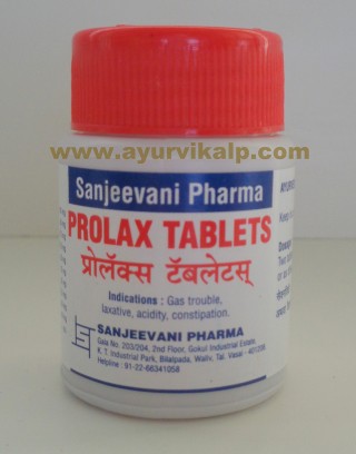 Sanjeevani Pharma, PROLAX, 30 Tablets, Gas Tablets, Constipation, Acidity